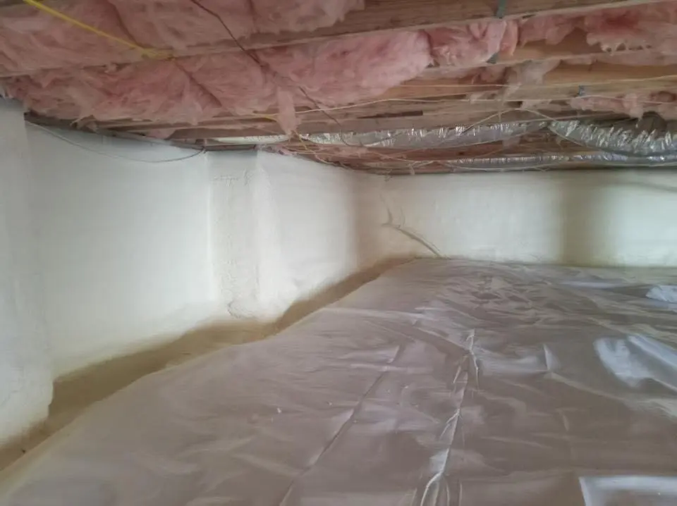 Crawl space encapsulation with closed-cell spray foam for Spray Foam Roofing in Tenafly